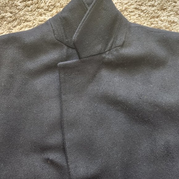 Michael Kors Overcoat Cashmere Blend Black Men's 42L Long Large Winter 3-Button - Picture 3 of 8